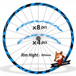 Mountain Bicycle Wheels MTB Rim Decal Stickers for EASTON HAVEN 26er 27.5er 29er